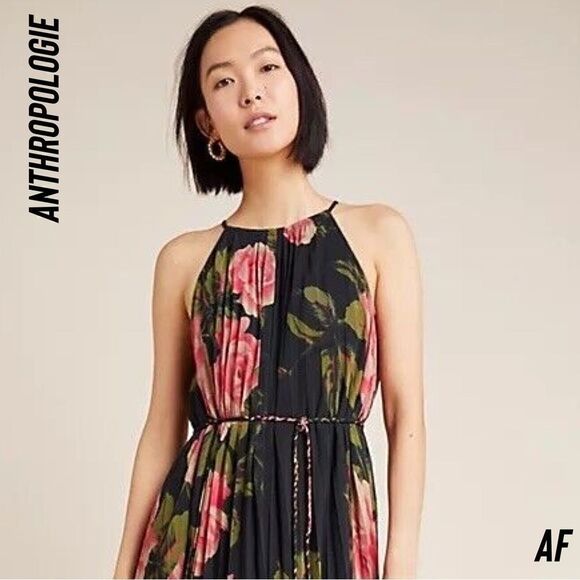 ANTHROPOLOGIE EMELINE FLORAL MAXI DRESS NEW MEDIUM - Picture 7 of 7